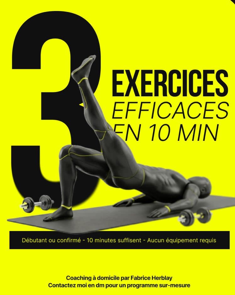 Post « 3 exercices efficaces en 10 min »
