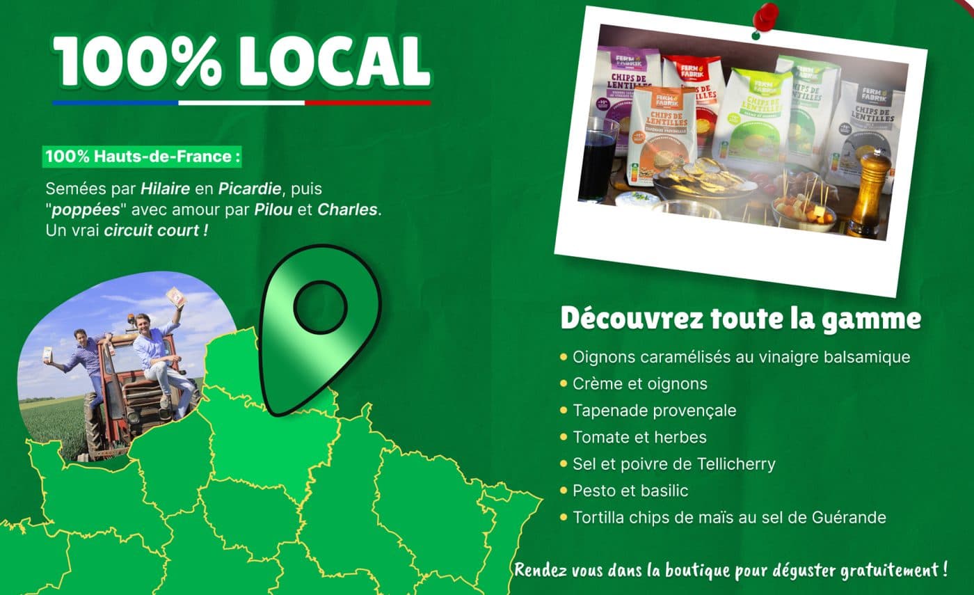 Carrousel « 100 % local » sur les produits des Hauts-de-France