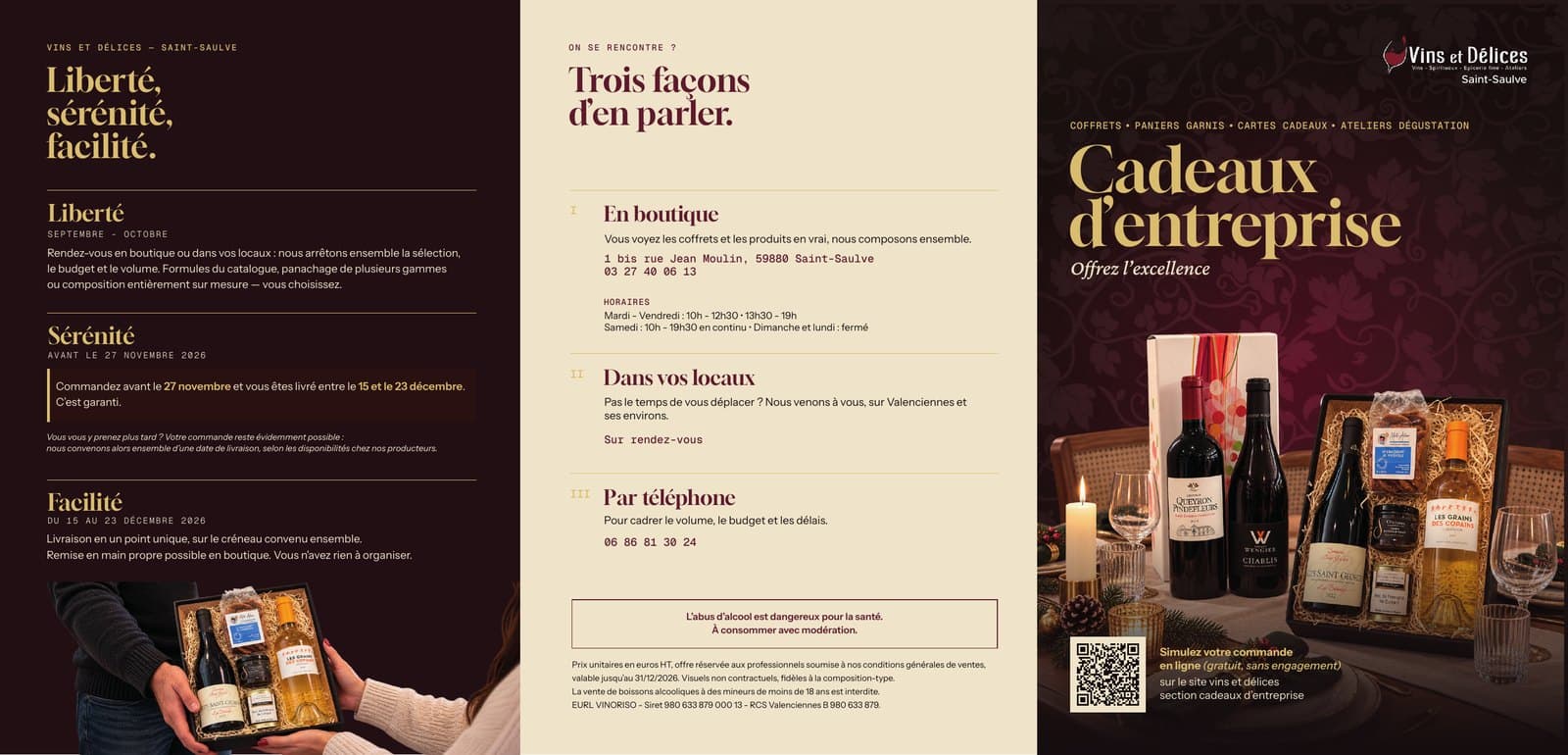 Recto du dépliant, version retouchée du 24 septembre